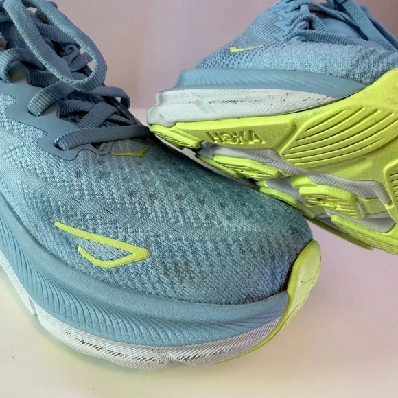 Hoka Sky Blue and Pink Running Shoes - Picture 10 of 10